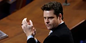 Matt Gaetz votes for Trump to become House speaker as Kevin McCarthy loses for the 7th time.