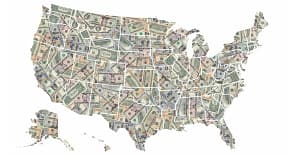 United States Money Map
