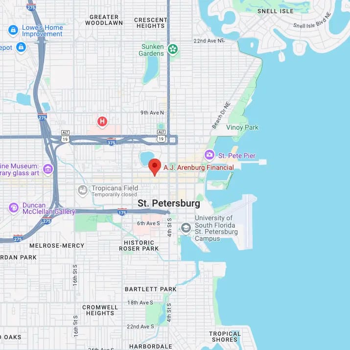 Map to A.J. Arenburg Financial
